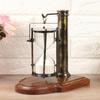 Vintage Collectibles for Gift Home and Office Decor Antique Brass and Wood Hanging Sand Timer Sand Glass Sand Clock