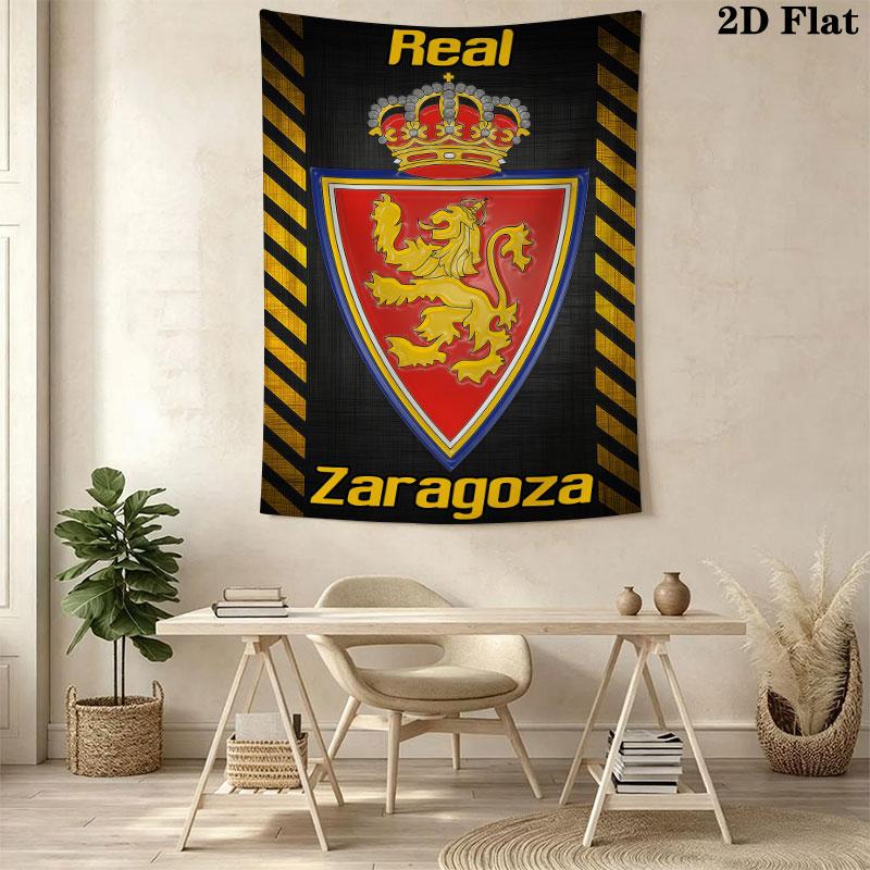 Постер Real Zaragoza Настенный гобелен Эстетичное настенное панно Печатная ткань Покрывало Декоративные гобелены для спальни гостиной Домашний декор