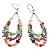 [P8418] - Multicolored 'Acapulco' Designer Earrings - 60x30 Mm