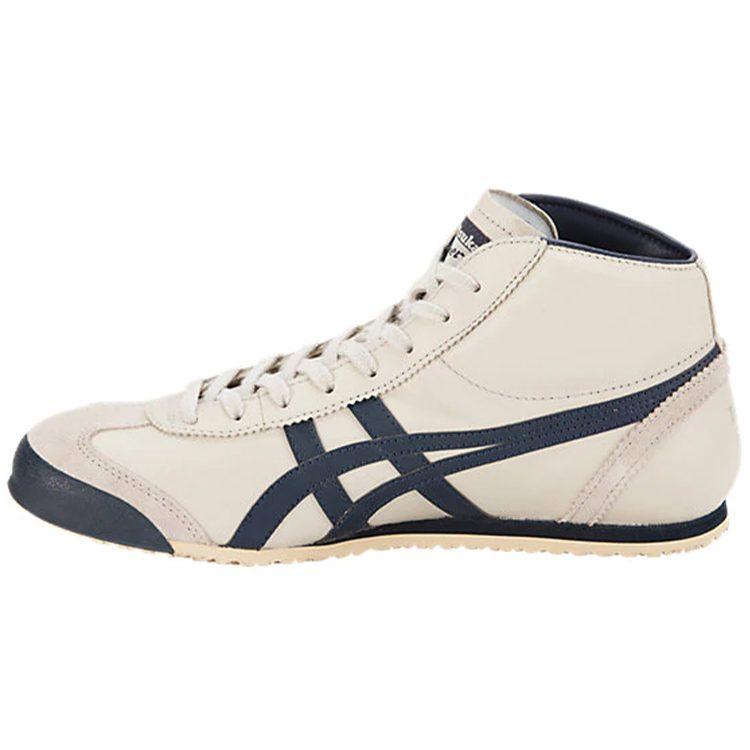 ONITSUKA TIGER Мексика Средневысокие Кроссовки Коровья Кожа Амортизация Устойчивость к Скольжению Износостойкость Средняя высота Повседневные Беговые Кроссовки THL328-1659