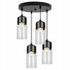 Ceiling hanging lamp, glass lampshade, LED