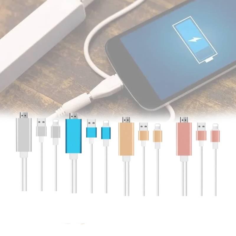 Lightning Adapter Hdmi Cable Mobile Phone 18m Copper Conductor Data Line