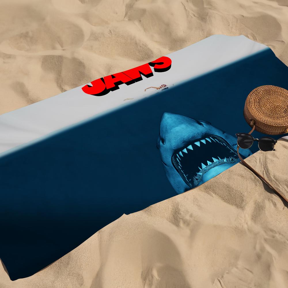 Jaws Movie O-Ocean Towel Beach Towel Oversized Quick Dry Towel Absorbent Soft Swim BeachTowels for Men Women