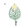 Золотой Зеленый 1 шт. Подвесная стойка для хранения листьев Кованый железный крючок Настенная вешалка Креативные крючки в форме листа Скандинавский стиль Домашнее украшение для ванной комнаты