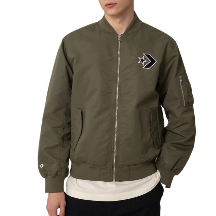Converse Куртки Мужские Зеленые Умеренные Пилот MCH658-E9A