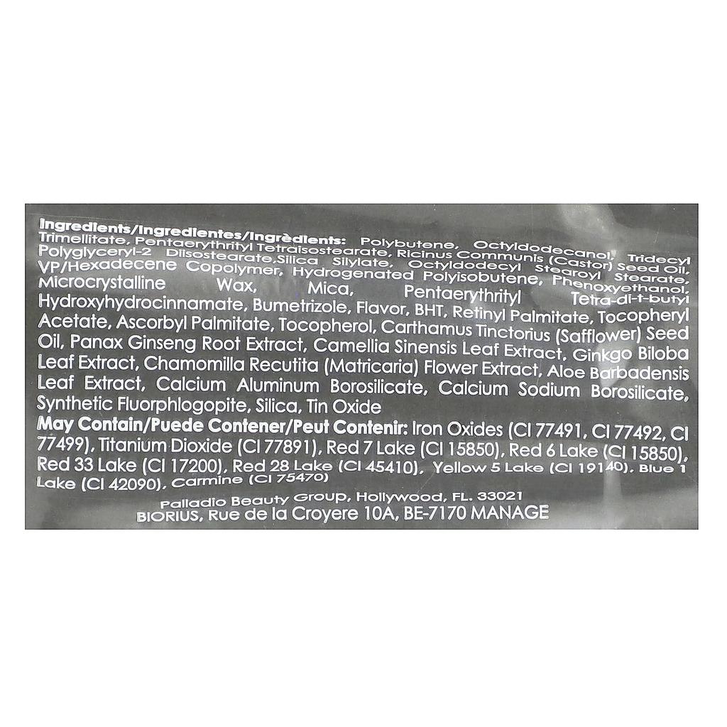 Palladio Lip Gloss, Clear PGL02, 0.24 Fl Oz (7 Ml)