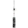 Shoho Glass Wind Chime with Black Cat Made In Japan Design,