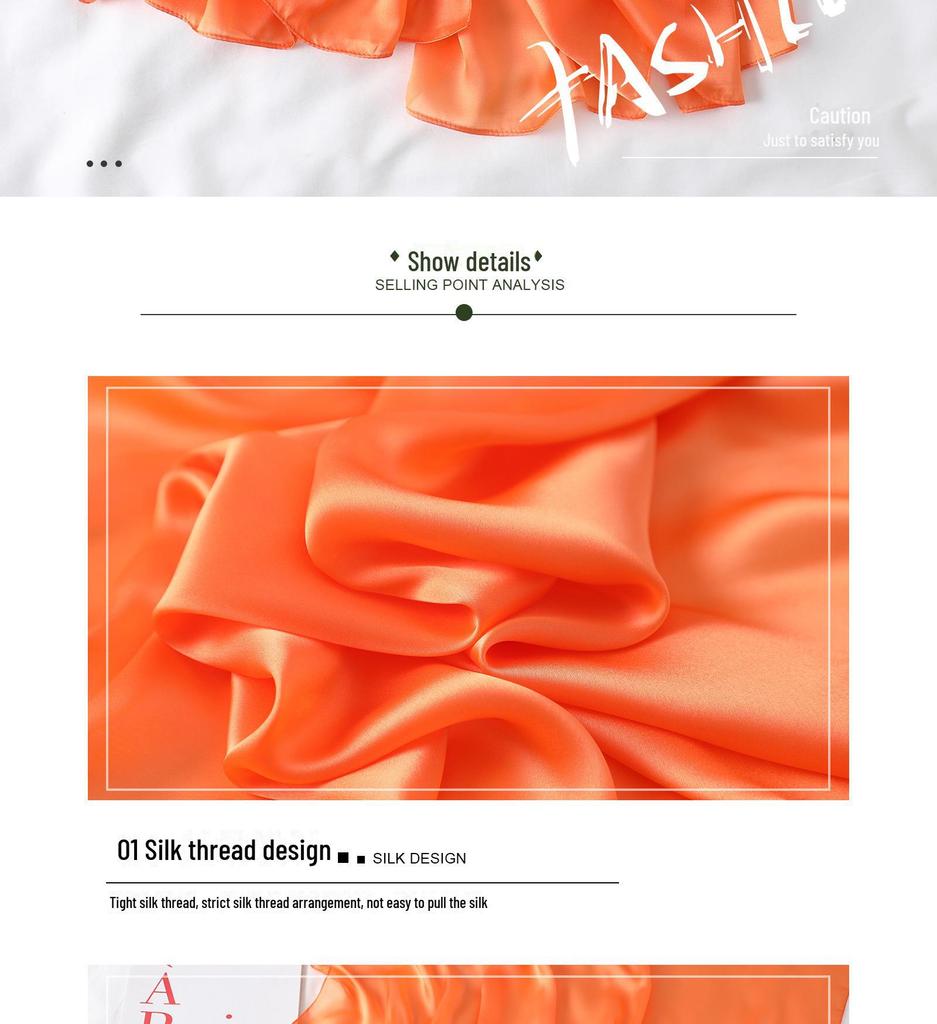 Women's Extra Long Monochrome Silk Scarf - Perfect Sunshade Shawl for Spring, Summer, and Autumn Travel