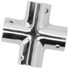 Heavy Duty Tube Pipe Connector 22mm (7/8in) 4 Way Cross Boat Hand Rail Fitting  Boat Construction