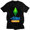 Мужская футболка на заказ 'Я Зависим от The Sims' 100% Хлопок Футболка Короткий рукав Видеоигра Футболка Приталенный крой - Мужская Летняя Co...