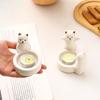 Yousheng Candlestick Holder Ceramic Kitten Design Candle Holder Versatile Desktop Decoration Birthday Party Gift
