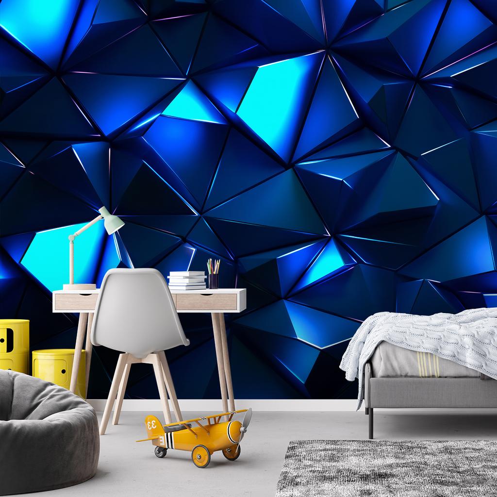 Обои Синяя 3D абстракция