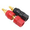 1pair 4mm Banana Plug Jack Adapter Connector Single Cable Socket Red Black Terminals Amplifier Terminal Binding Post Speaker