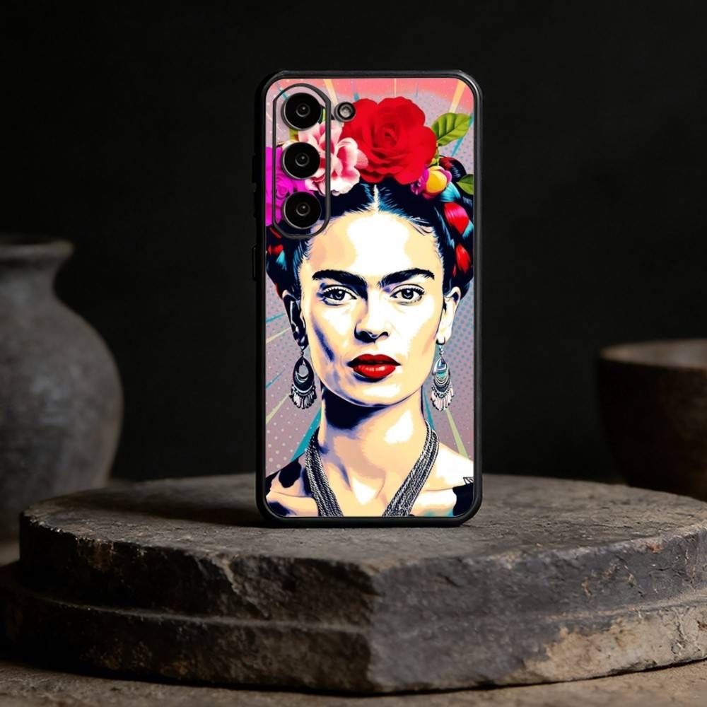 A-Art Frida Kahlo Phone Case For Samsung Galaxy A91,80,73,72 ,71,53,52,32 ,31,22,21s,20,Soft Black Case