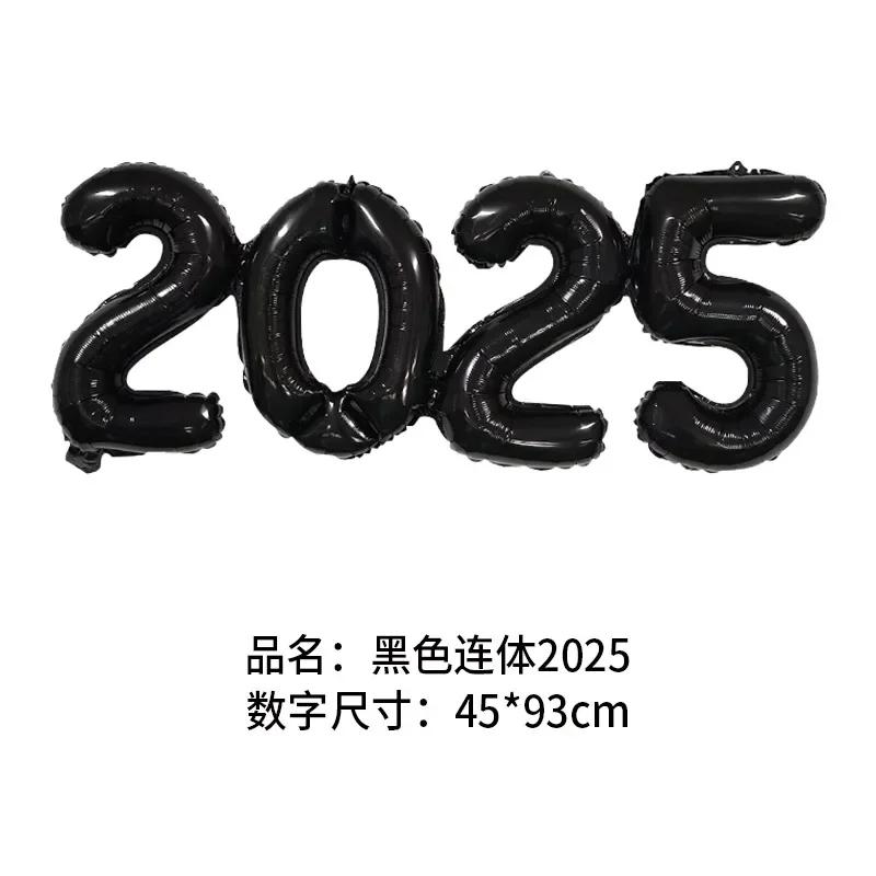 2025 Фольгированные шары с короной и цифрами С Новым годом Украшение для вечеринки Фотобудка Реквизит Товары Рождественский домашний декор Навидад 2024