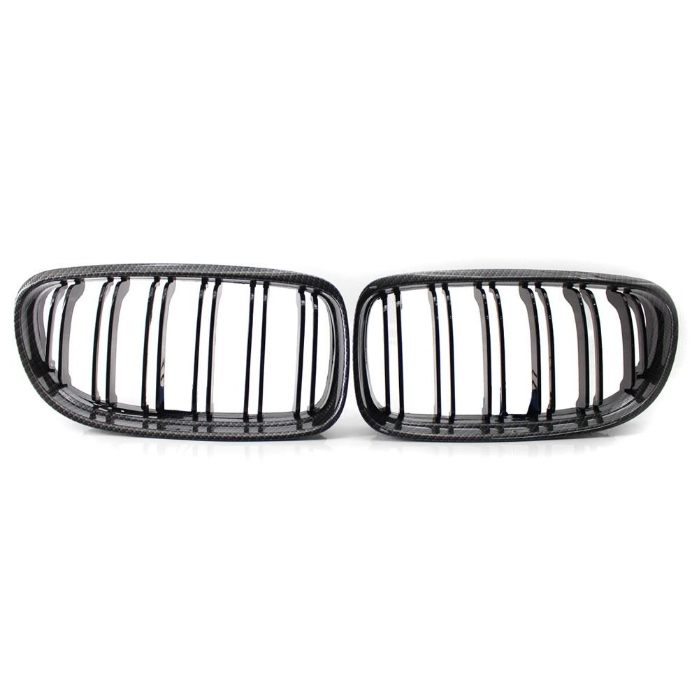 Gloss Black Dual Slat Car Front Kidney Grilles For BMW E90 E91 3-Series 2009-2013 Car Styling Racing Grills