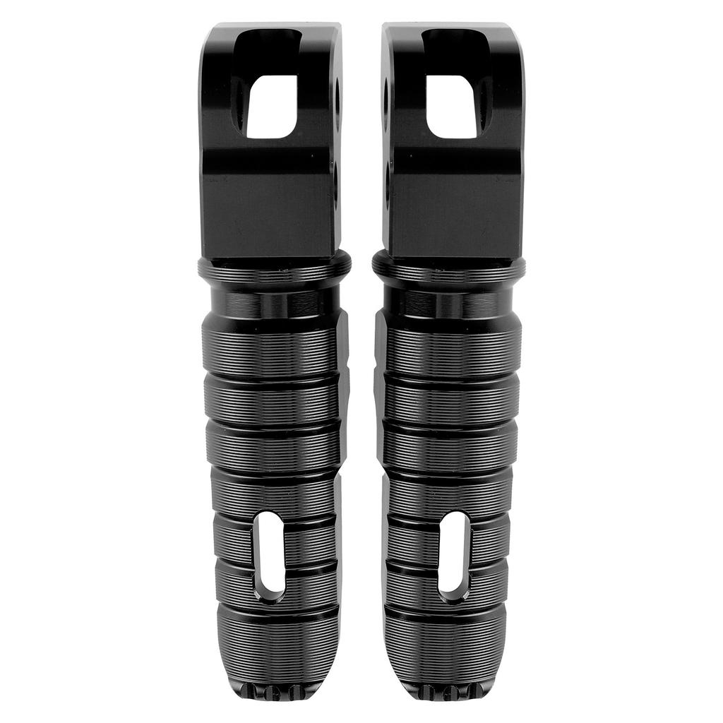 1 Pair Aluminum Alloy Rear Foot Peg Motorcycle Modification Accessory Fit for 125 250 300 RC200 390 2014+(Black )