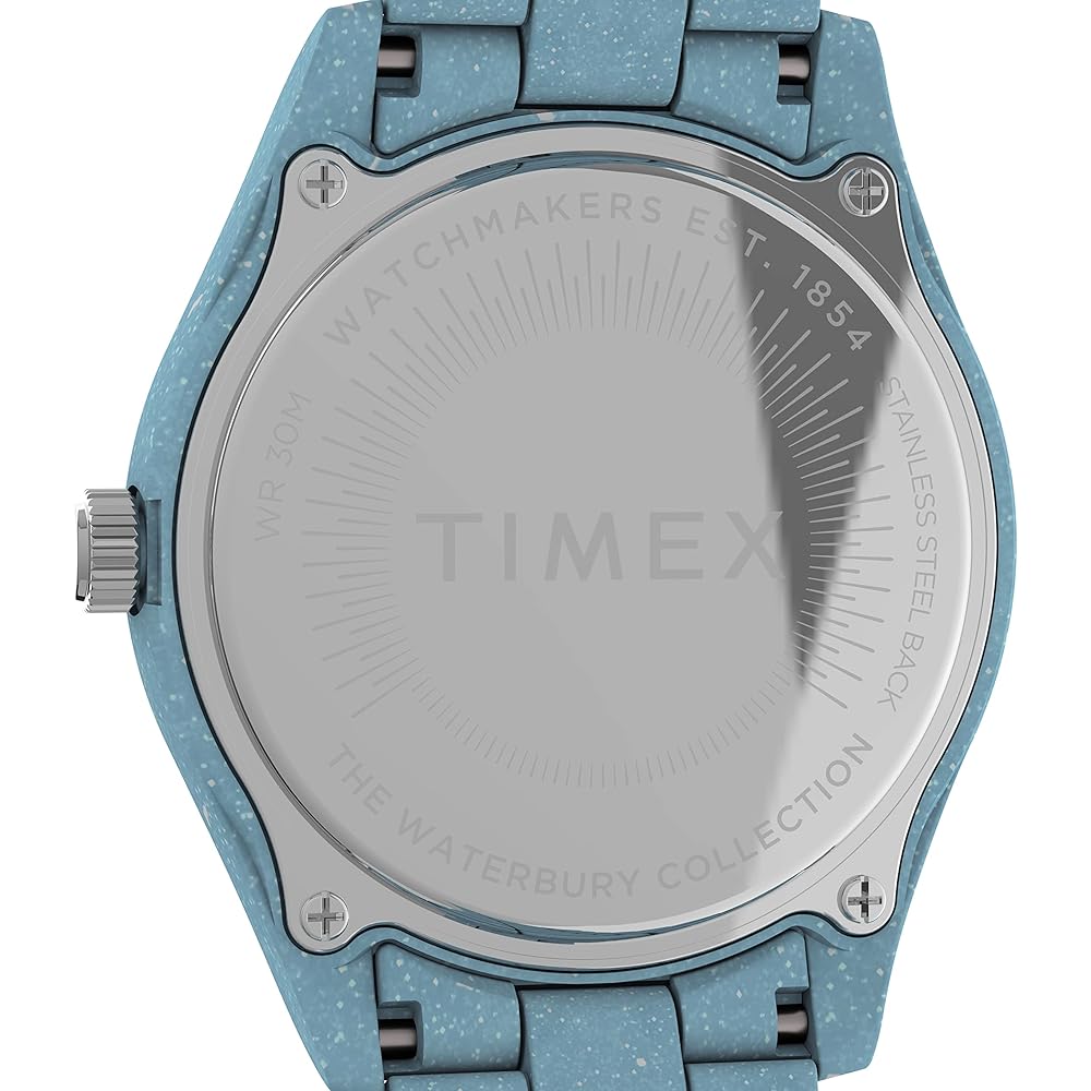 TIMEX Waterbury Ocean 37мм TW2V33200 Унисекс Кварцевые Синие Экологичные Часы [Параллельный Импорт]