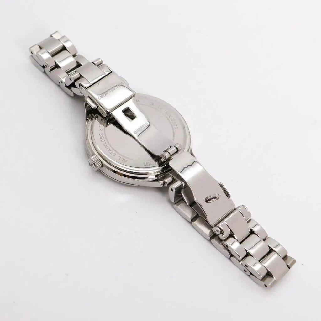 Б/У Рабочие Часы MICHAEL KORS Кристалл Серебристый Внешняя Коробка 3597