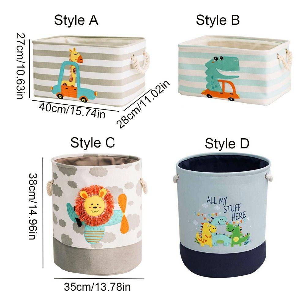 Мультяшная корзина для хранения грязной одежды с рисунком жирафа/динозавра, корзина-органайзер для игрушек, дом
