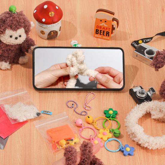 Набор для самостоятельной сборки ершиков для труб в виде кукол-животных Twist Stick, разноцветные пушистые плюшевые стержни для творчества и поделок своими руками, детский подарок