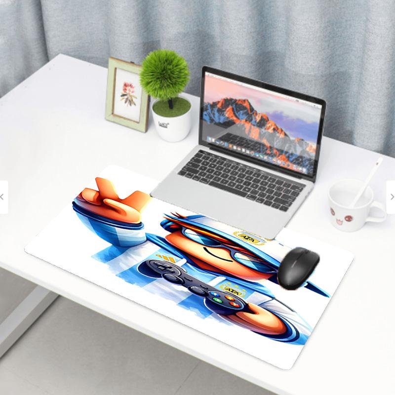 Cosmic Bot Crew Print Mouse Pad, Anti‑Slip Desktop keyboard Mat, for PC Laptop Gaming Working Daily Use, Cool Festival Surprise Gift