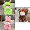 Cute Face-changing Doll Plush Toy Stuffed Animal Pillow For Girlfriends Heartfelt Gift