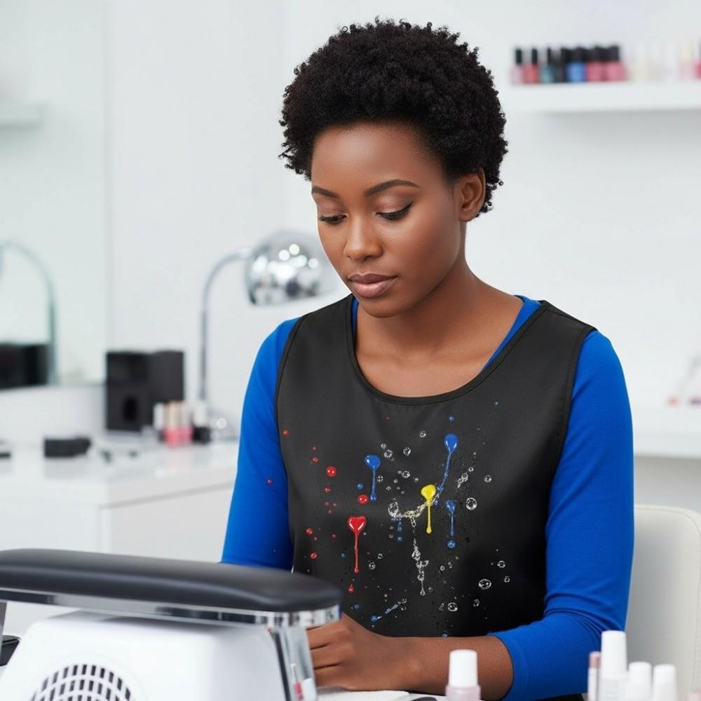 Deep Pockets Hair Stylist Apron Heavy Duty Stain Resistant Apron Salon Barber Apron  Cleaning Work