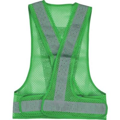 Жилет безопасности TRUSCO Mesh зеленый серебристый TMV-GNS