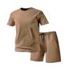 Mens Breathable Mesh 2-Piece Sportswear Set - Short Sleeve Tee Shorts Running Casual Wear