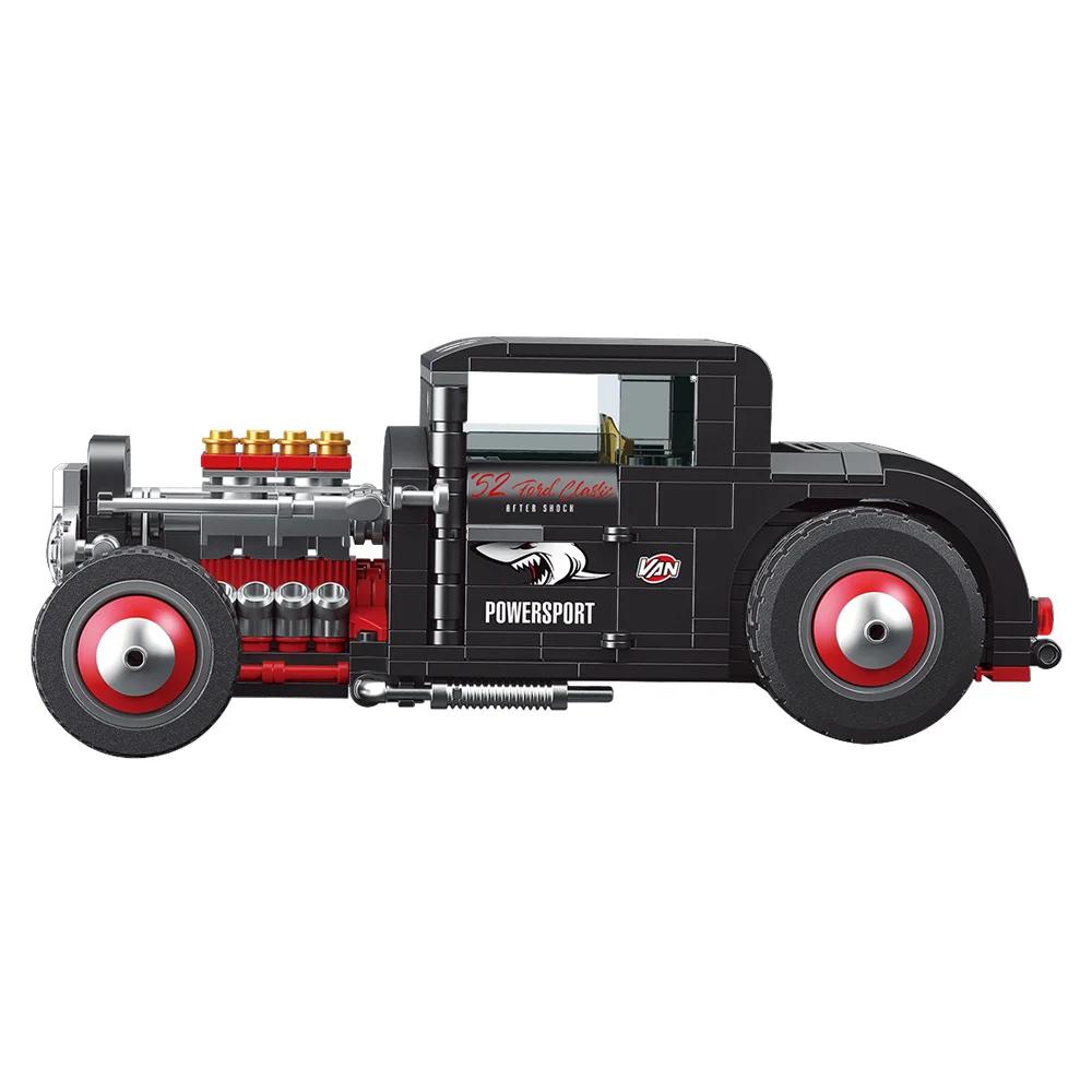 Наборы ретро-автомобилей, набор для самостоятельного строительства из 452 предметов, игрушки для конструирования автомобилей Champion, подарки для мальчиков в возрасте от 7 до 14 лет