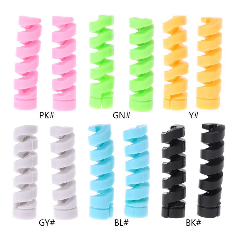 2 шт., защита кабеля, устройство намотки шпульки, чехол для линии передачи данных, защита веревки, пружинный шпагат для телефона