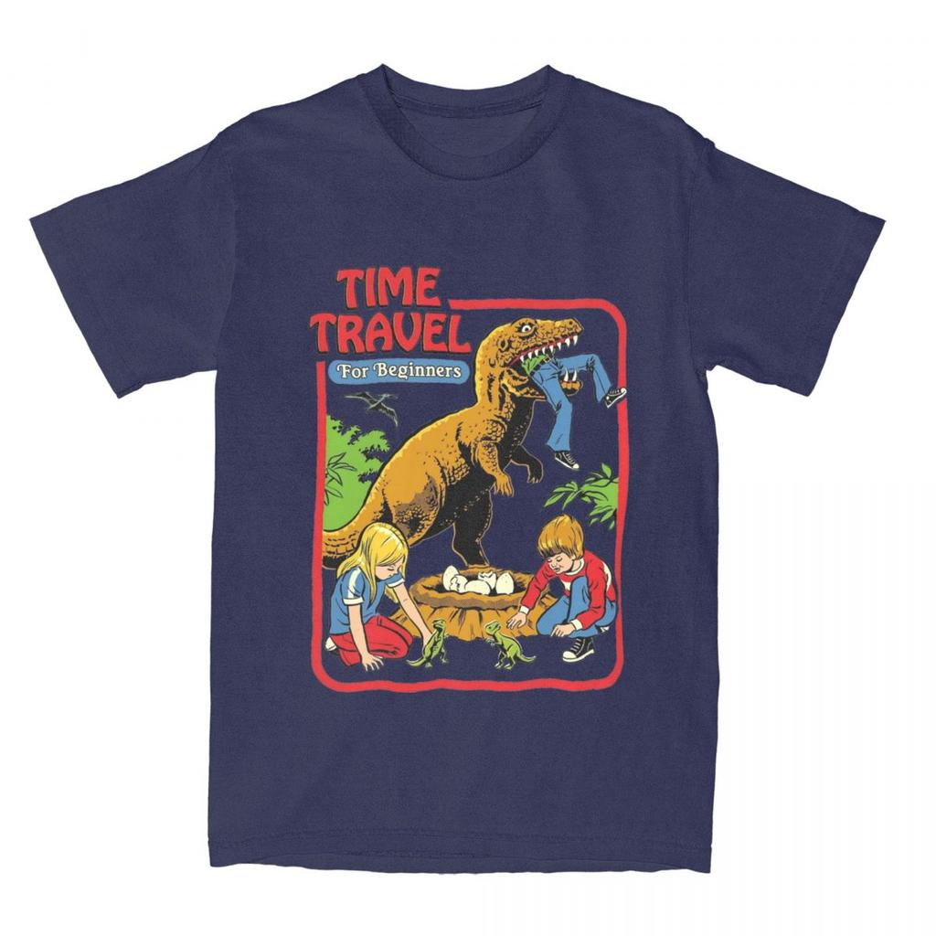 Unisex Women Time Travel s s Dinosaurs T Shirts Merch Dark Humour Pure Cotton Tshirt Clothing Funny Tee Shirt Printed