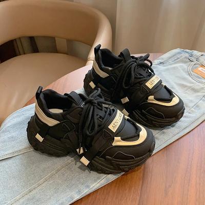 Мода 2024 Весна/Лето Женская Толстая Подошва Корейское Издание Новая Повседневная Обувь