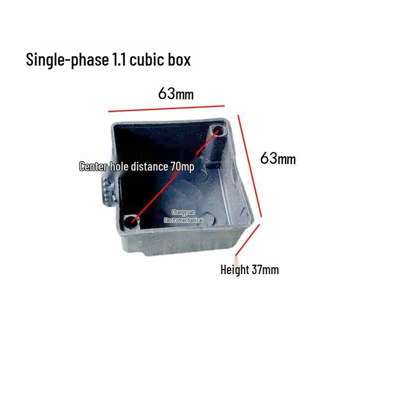 Single-Phase Motor Plastic Capacitor Box for 220V Pumps and Textile Machines.