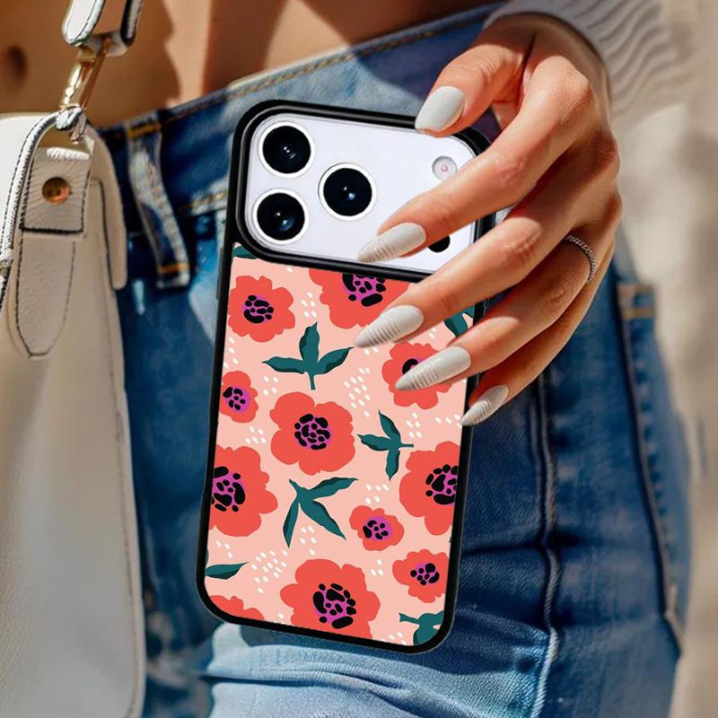 Чехол для телефона с цветочным узором, коллаж из цветов, для iPhone 17 Air 14 15 13 12 Max, чехол для Apple 14 15 16 16e 11 Pro Max Plus Coque