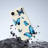 For iPhone 17 Air Case Blue Butterflies Pattern Printing Straight Edge TPU Phone Back Cover