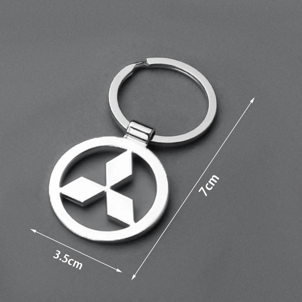 Durable Auto Keyring Zinc Alloy Pendant Car Accessories for Mitsubishi Pajero Montero Lancer EX ASX Outlander L200