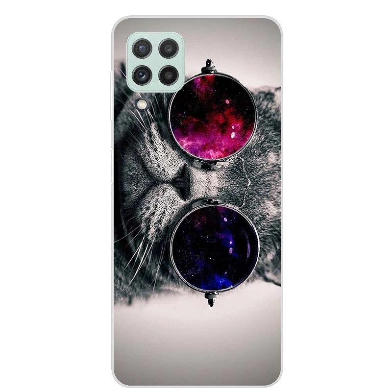 Чехол для Samsung Galaxy M22 M32 4G, задняя крышка для телефона Samsung M22, мягкий чехол для Samsung M32 4G M 22 32, черный чехол из ТПУ 6,4 дюйма