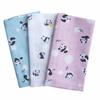 Cute Gauze Hand Towel Soft To the Made In Japan Set, Touch, 100% Cotton, (D. Panda, 3-Piece Set)