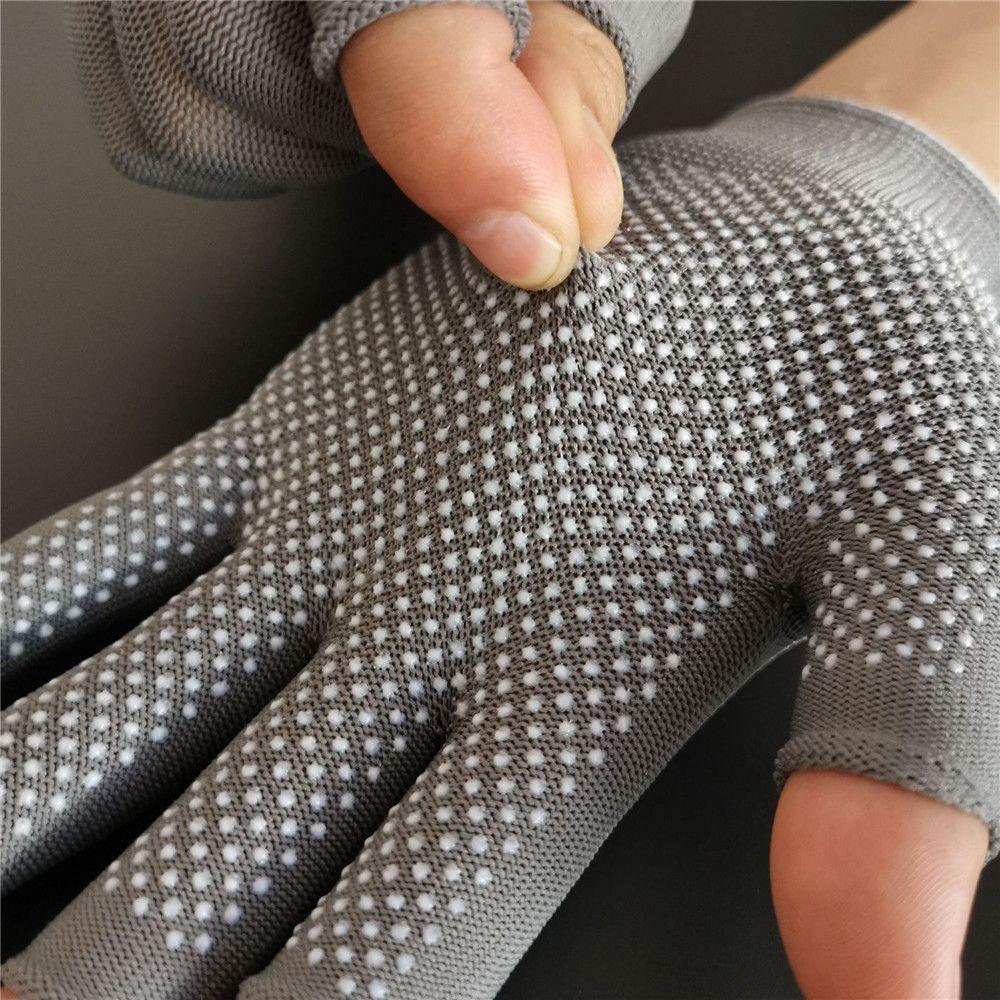 Крутые солнцезащитные эластичные варежки для вождения, нескользящие перчатки для рыбалки, открытые/полупальцевые, защита от солнца