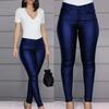 Fashion PU Leather Woman Pants Autumn Black Casual Office Lady Pencil Pants Women Leggings Winter Solid High Waist Trouser 24377