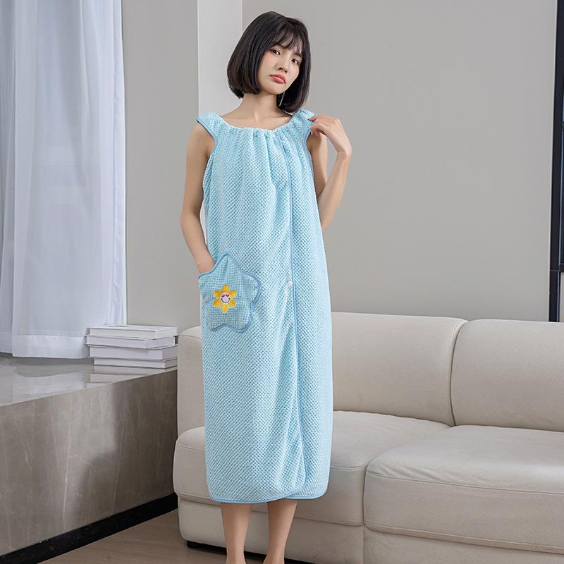 Банное полотенце, подходящее для домашнего использования женщинами, завернутое, быстросохнущее, впитывающее, не линяет, банная юбка, не из чистого хлопка, в стиле халата