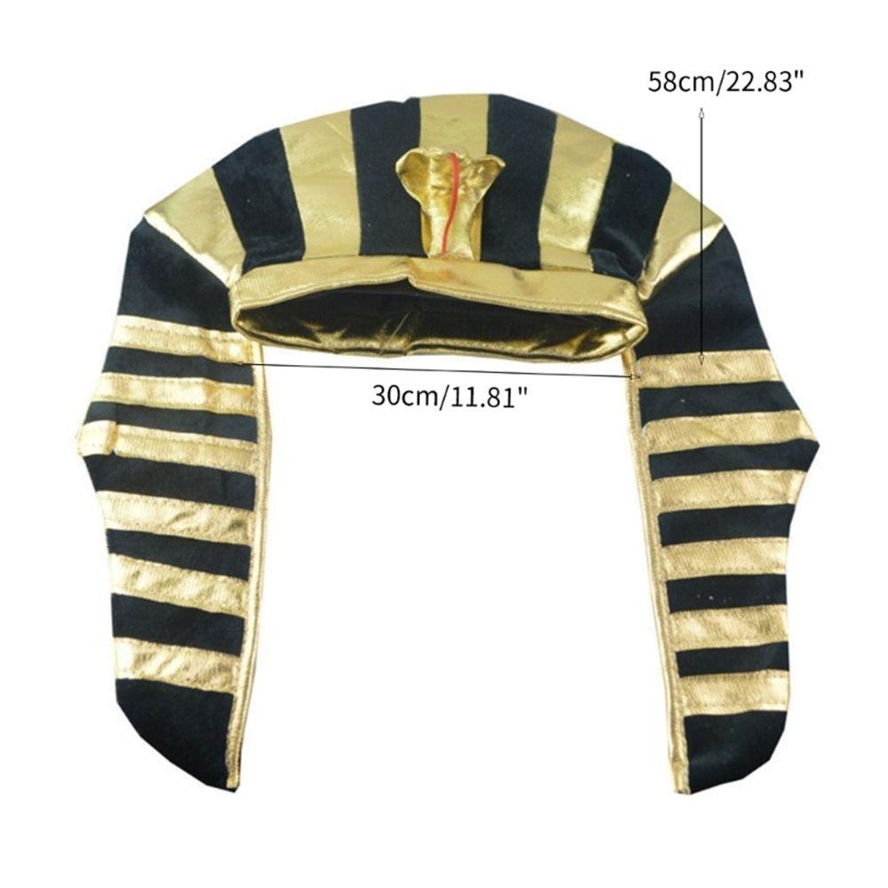 Halloween Party Decorations Egyptian King Hat Headpiece Halloween Pharaoh Hat Creative Girl