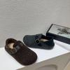 Ретро обувь для женщин на осень и зиму, на толстой подошве и с флисовой хлопковой подкладкой