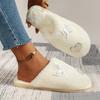Fashion 2025 NEW Ladies Slippers Open Toe Indoor Outdoor Winter Fashion Butterfly Knot  Comfortable Slip-On Shoes for Women