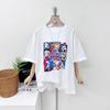 Mizqz Women Loose FiT CoTTon Round Neck ShorT Sleeve T shirT 3color
