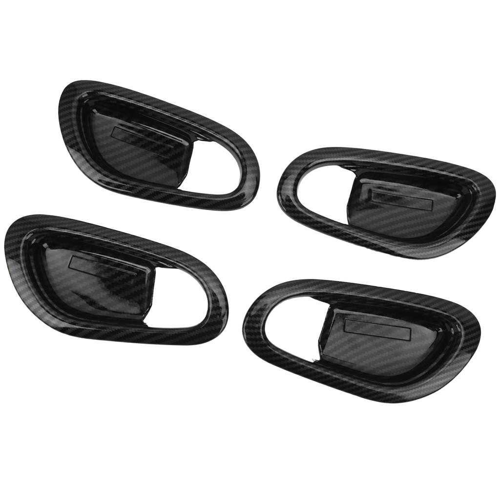 Внутренняя накладка на ручку двери, отделка из углеродного волокна, подходит для Nissan Navara Frontier NP300