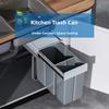 30/40 л Встраиваемый кухонный мусорный бак Большой емкости С крышкой Мусорное ведро под раковину Выдвижная полка Ящичного типа Мусорное ведро Экономия места