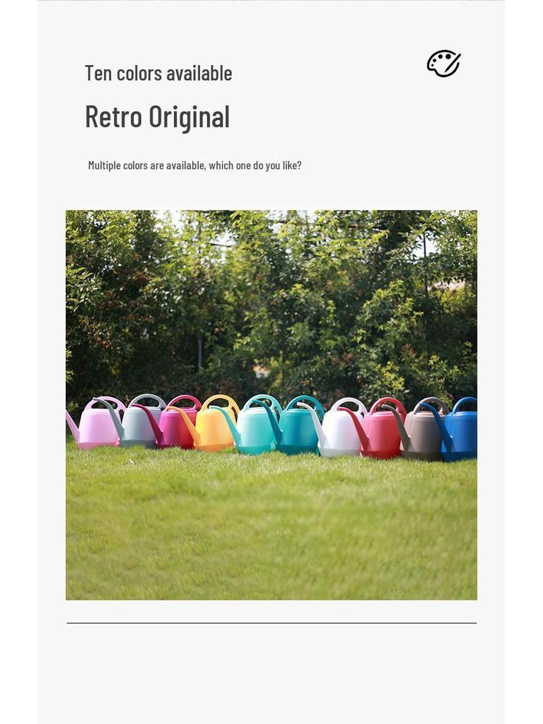 Large Capacity Plastic Watering Can with Long Spout for Gardening, Ideal for Flowers and Vegetables